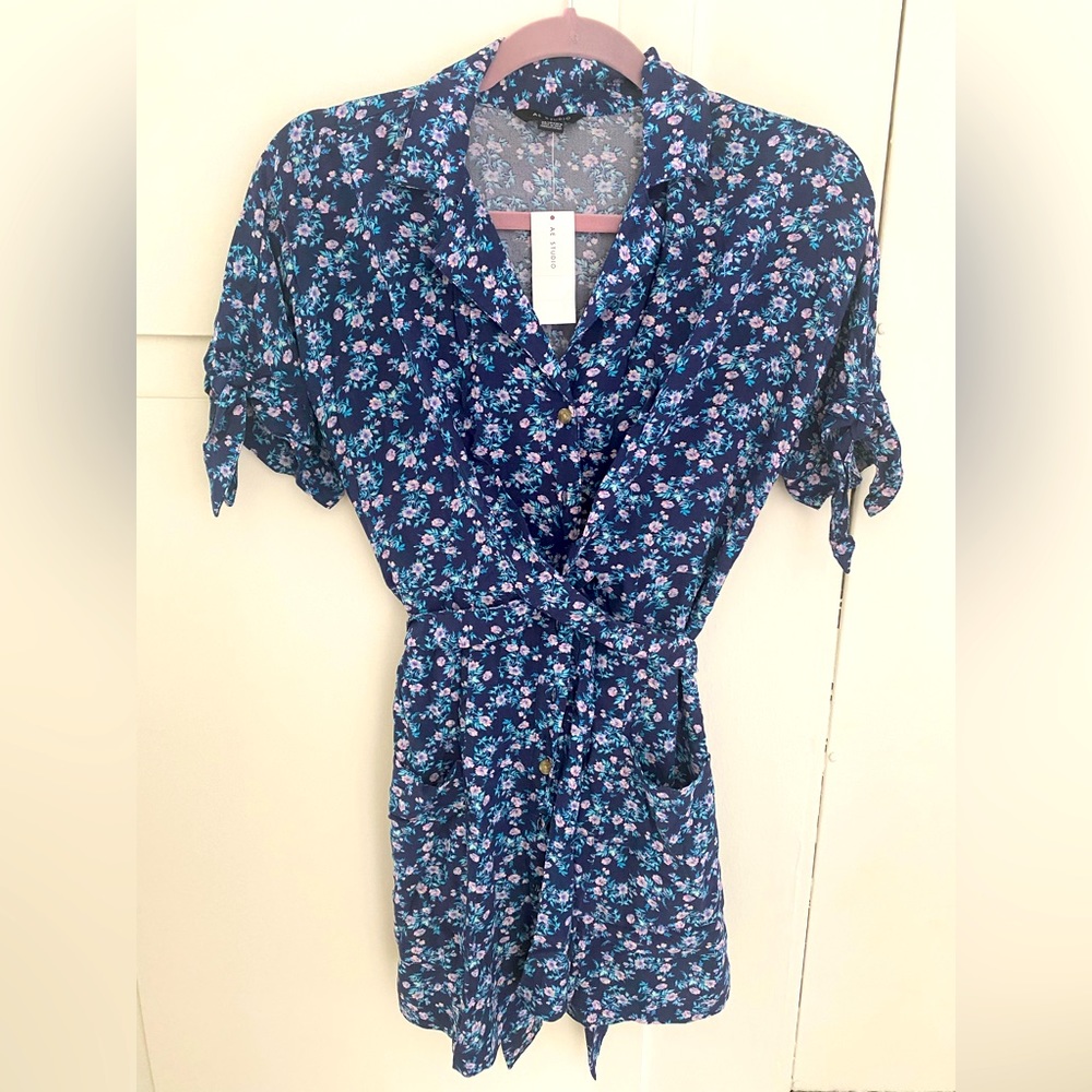 American Eagle floral shirt dress - NWT, XS